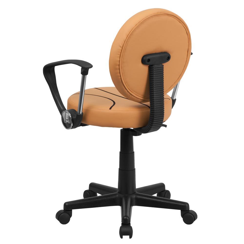 Basketball Swivel Task Office Chair with Arms. Picture 3