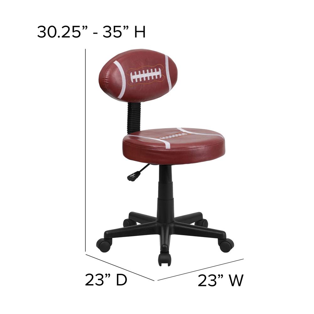 Football Swivel Task Office Chair. Picture 2