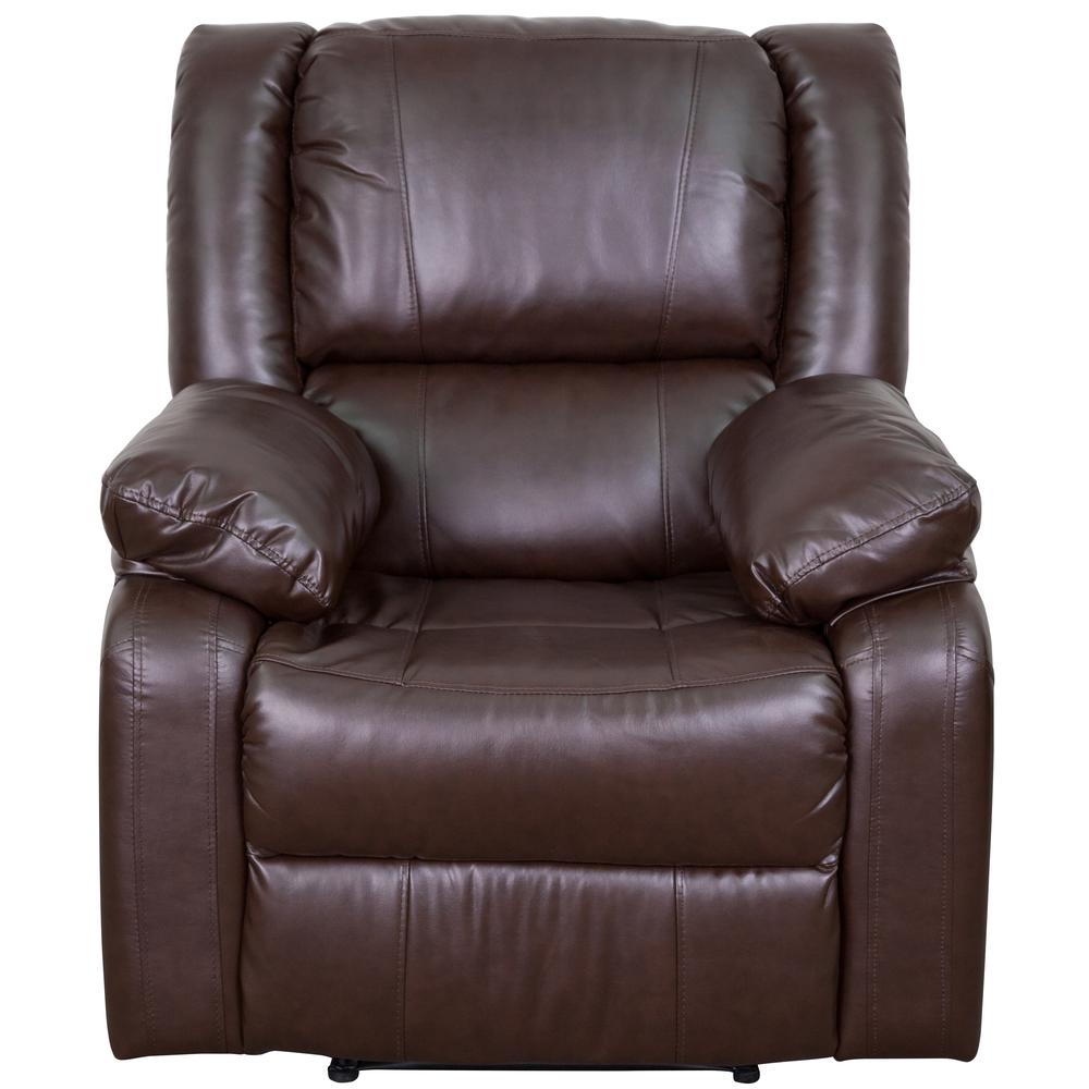 Brown LeatherSoft Recliner. Picture 3