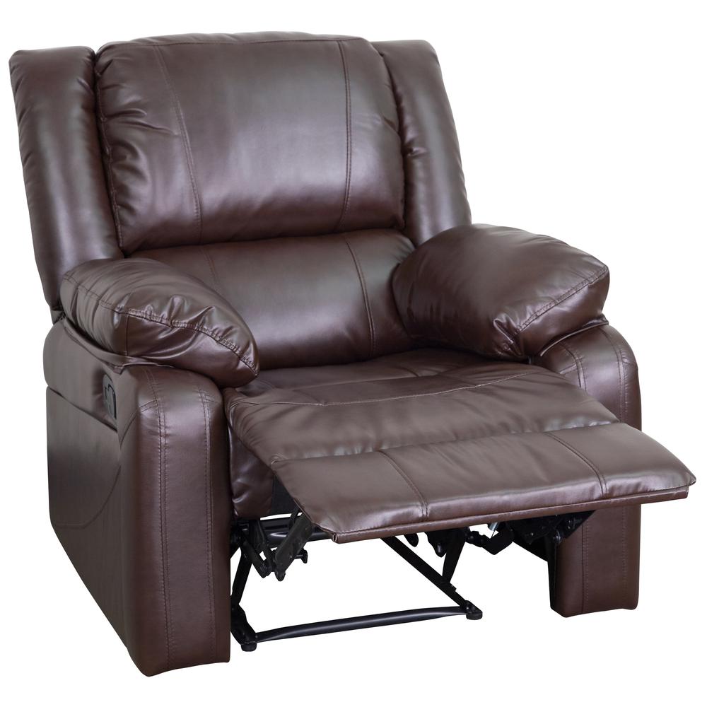 Brown LeatherSoft Recliner. Picture 5