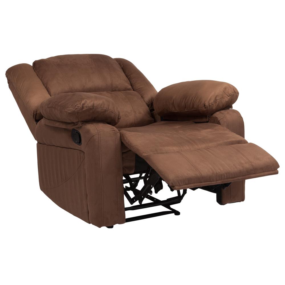 Harmony Series Chocolate Brown Microfiber Recliner. Picture 2