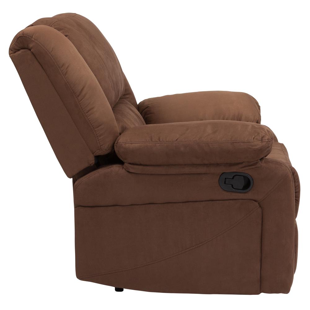 Harmony Series Chocolate Brown Microfiber Recliner. Picture 3