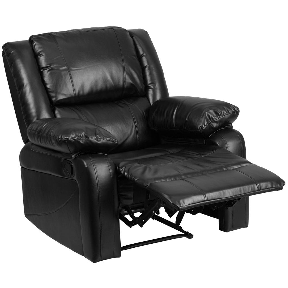 Black LeatherSoft Recliner. Picture 2
