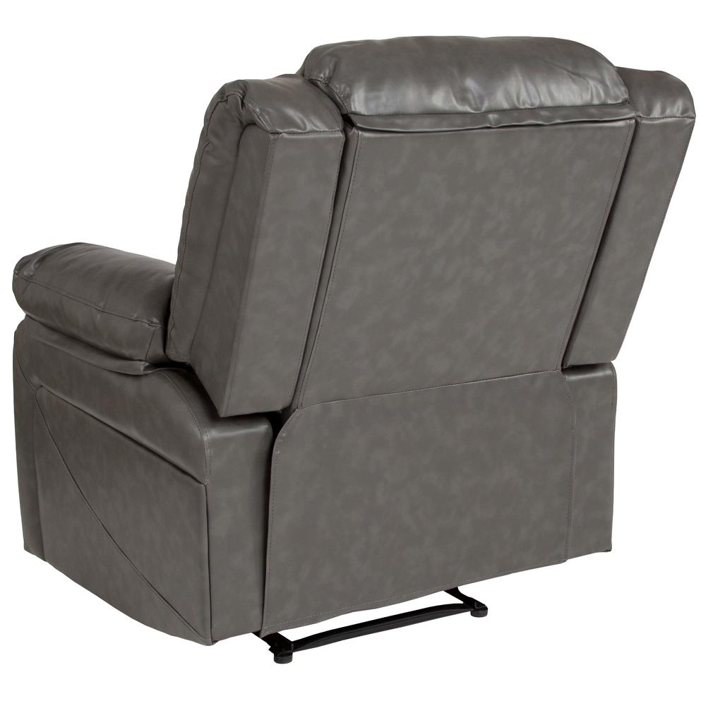 Gray LeatherSoft Recliner. Picture 4
