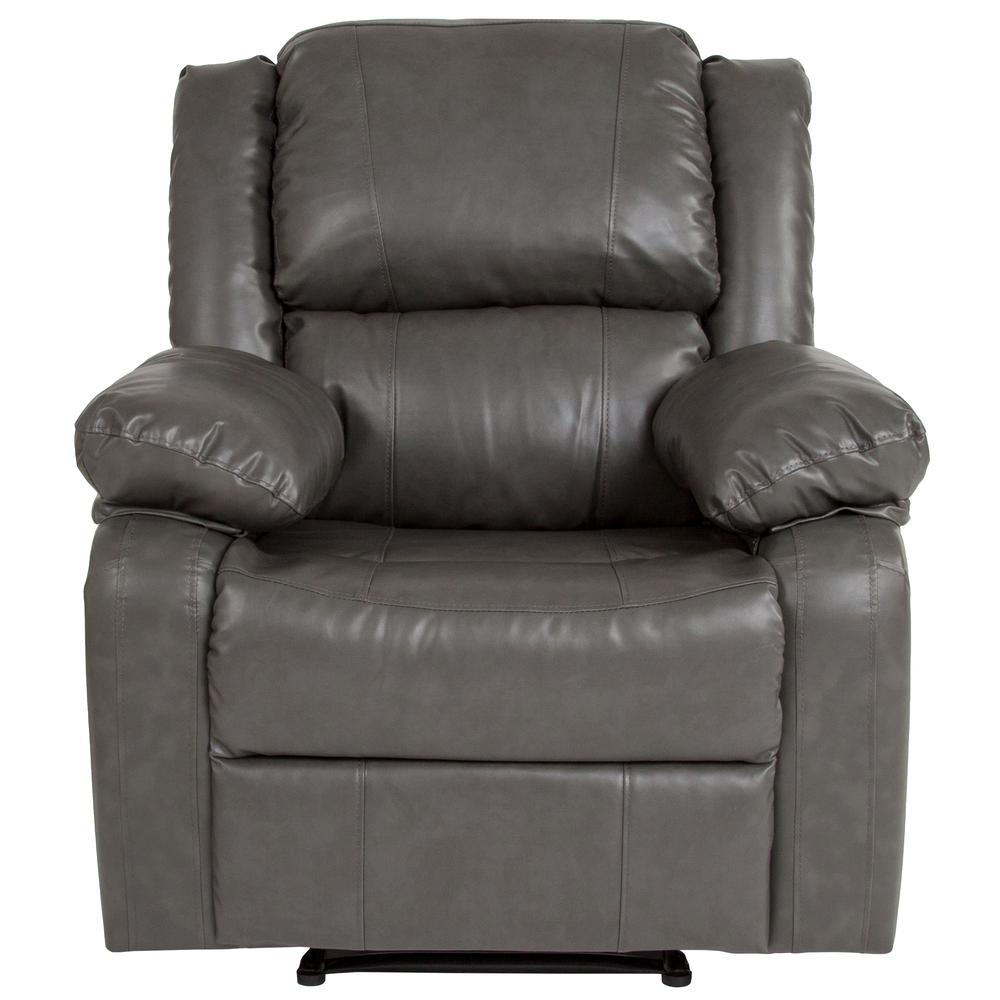 Gray LeatherSoft Recliner. Picture 5