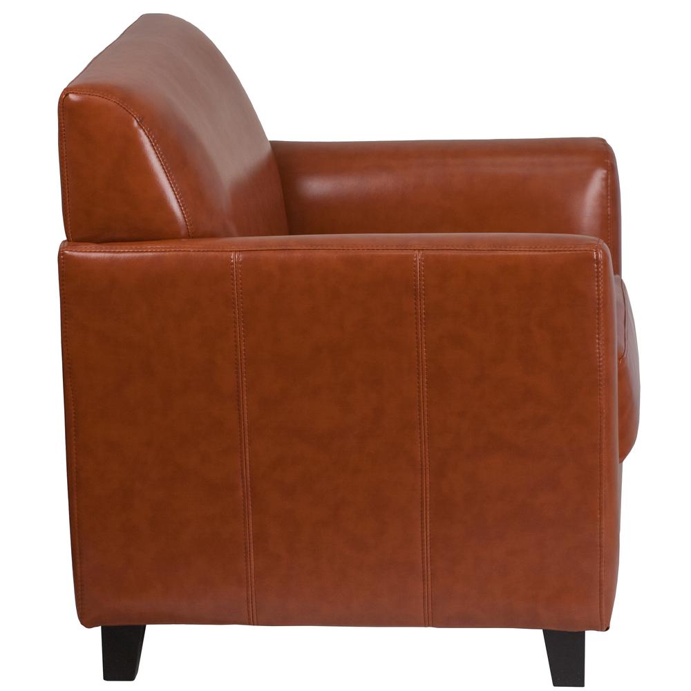 Diplomat Cognac LeatherSoft Chair. Picture 2