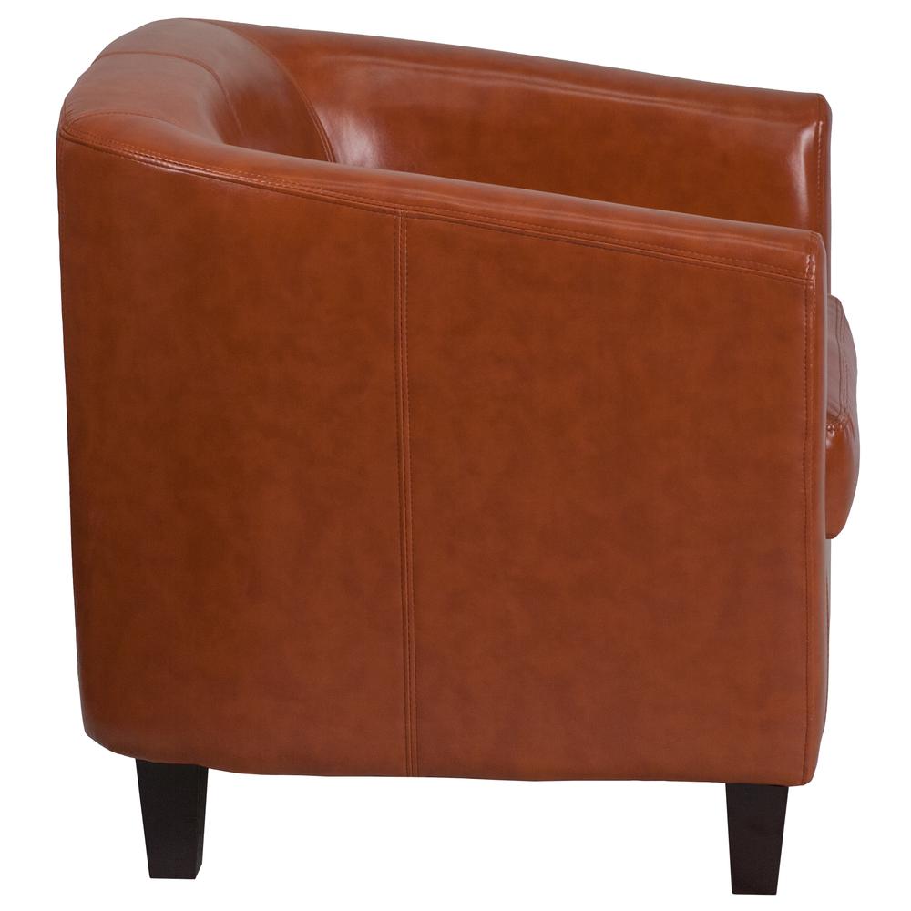 Brown LeatherSoft Lounge Chair. Picture 3