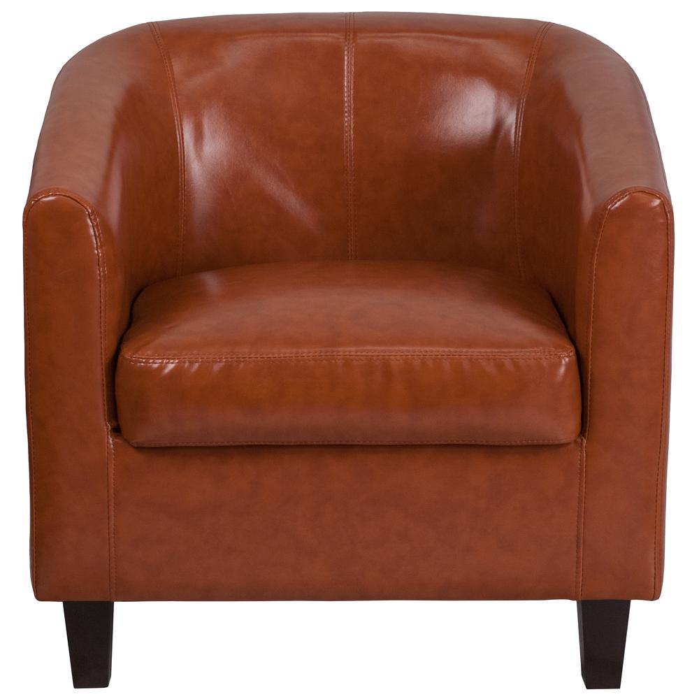 Brown LeatherSoft Lounge Chair. Picture 4