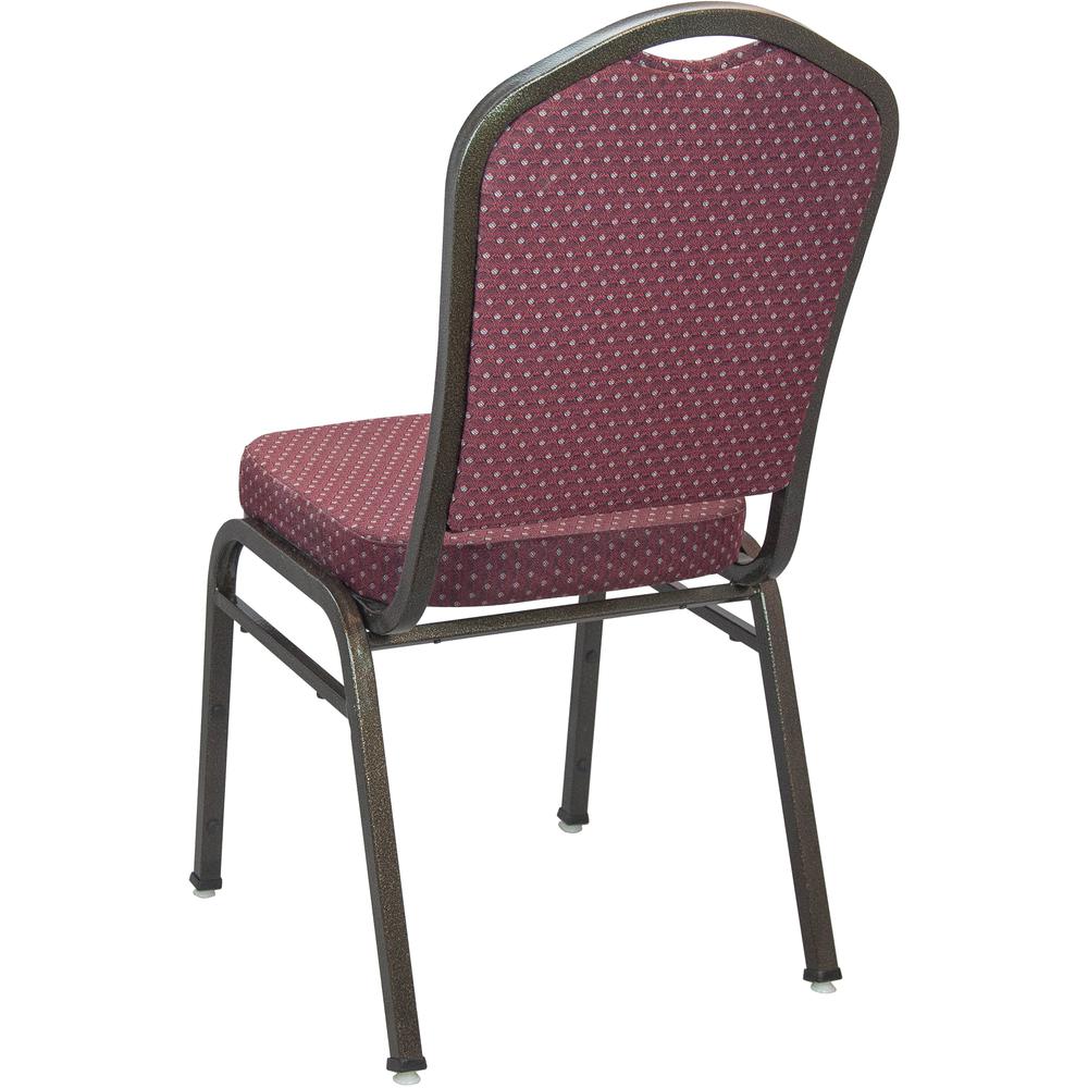 Premium Burgundy-patterned Crown Back Banquet Chair - Silver Vein. Picture 16