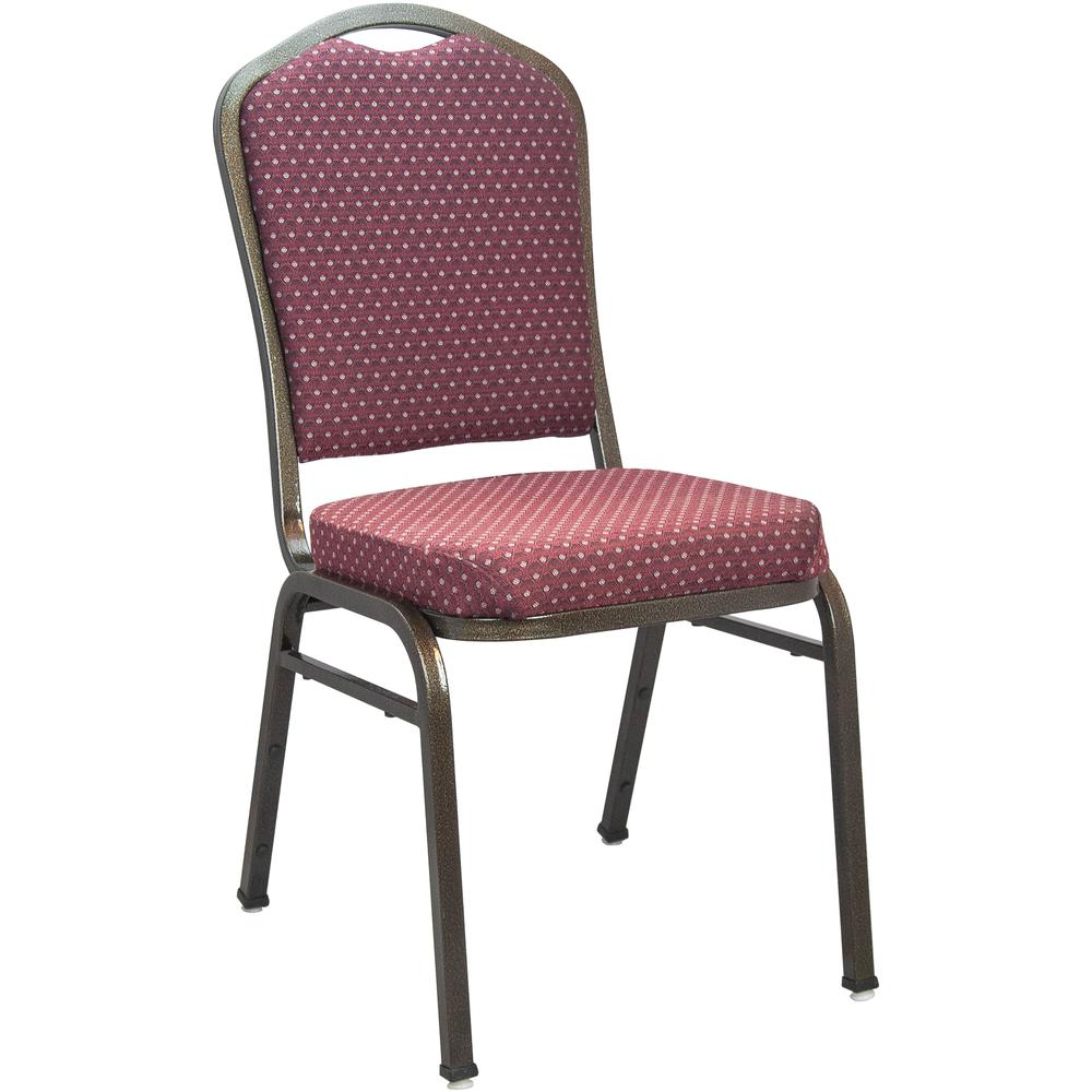 Premium Burgundy-patterned Crown Back Banquet Chair - Silver Vein. Picture 19
