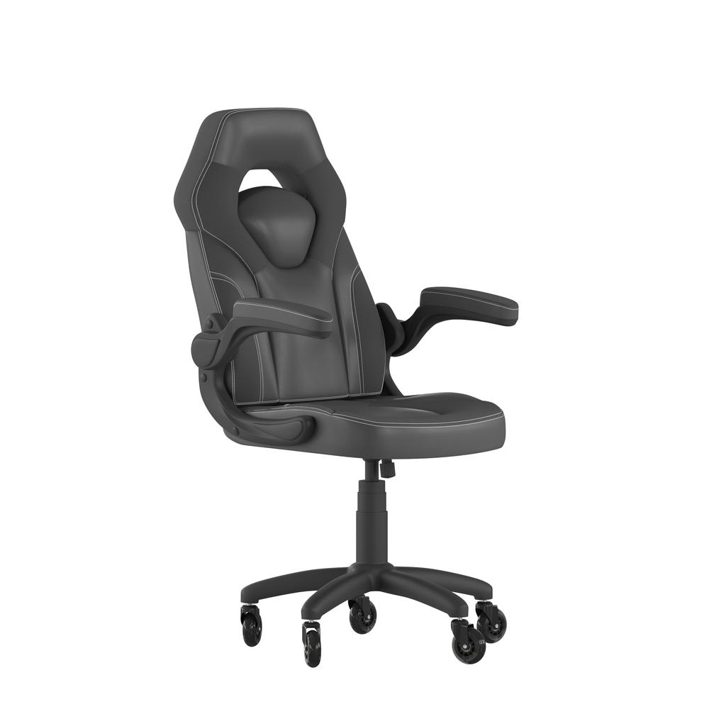 X10 Gaming Chair Racing Office Computer Chair, Black LeatherSoft. Picture 2