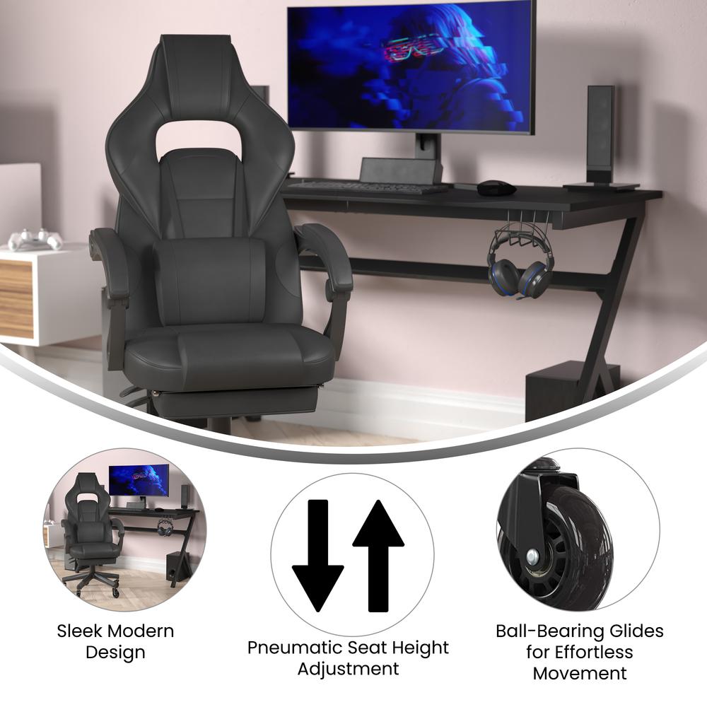 X40 Gaming Chair Racing Computer Chair - Black. Picture 4