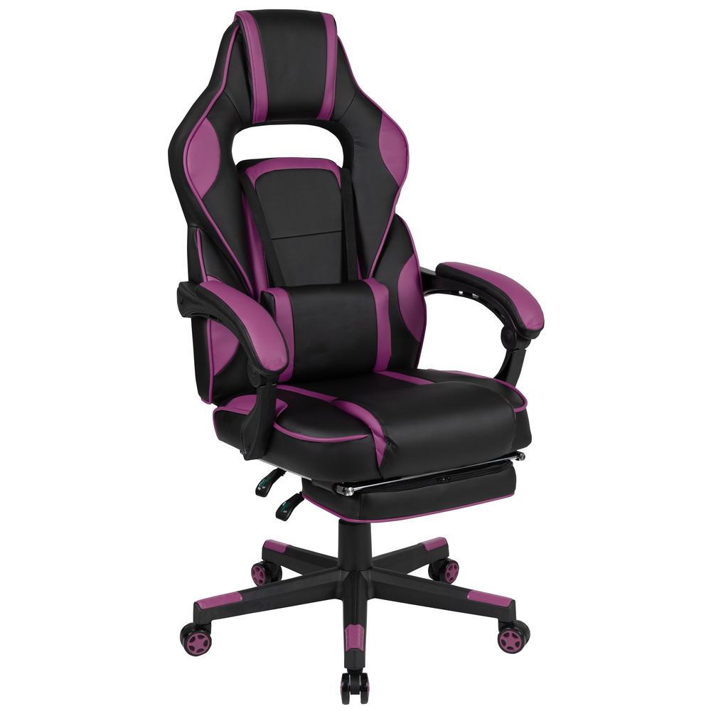 X40 Gaming Chair Racing Computer Chair - Black/Purple. Picture 2
