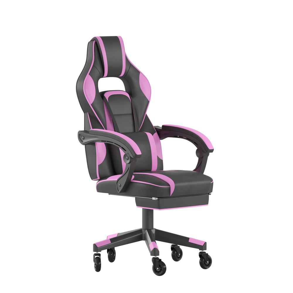 X40 Gaming Chair Racing Computer Chair - Black/Purple. Picture 2