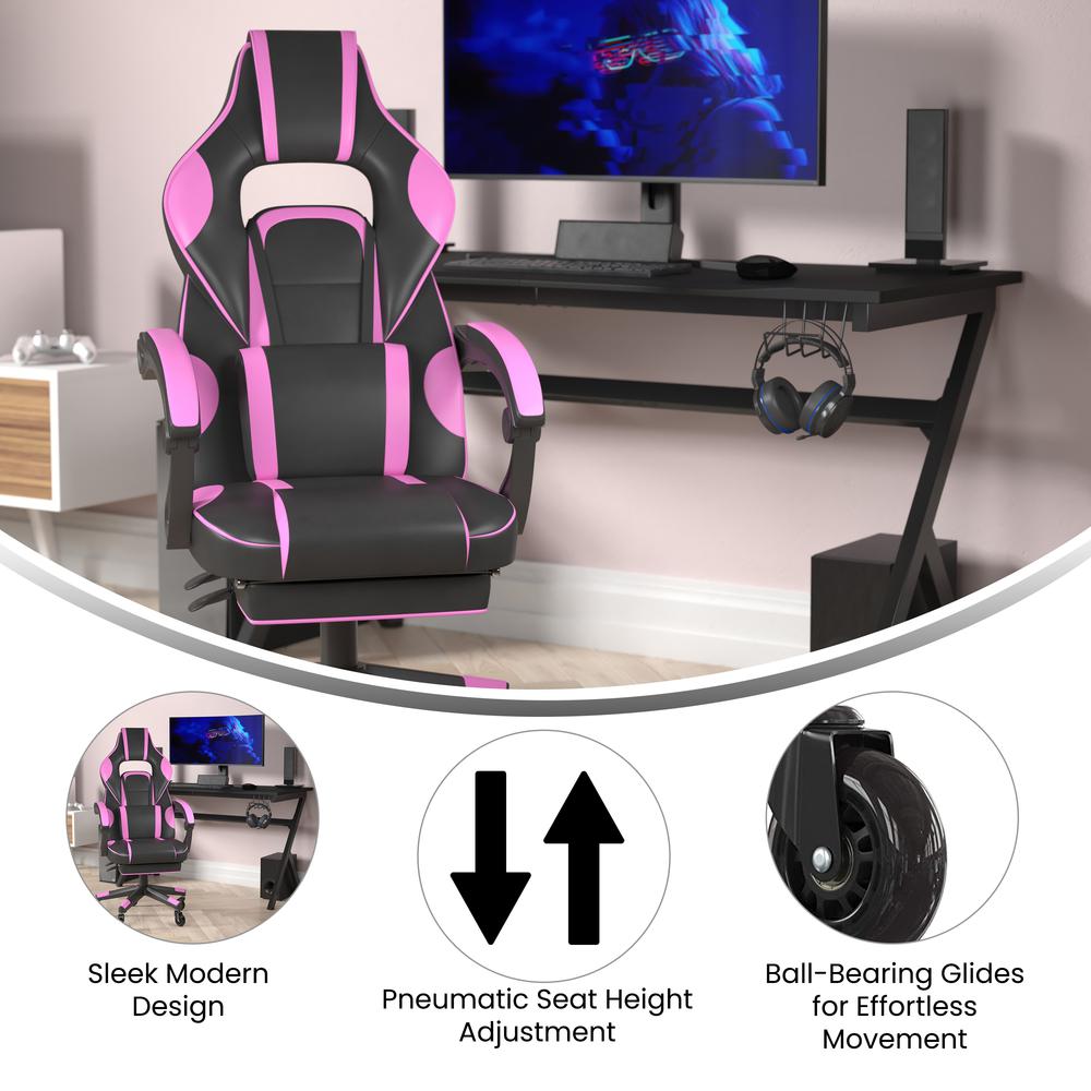 X40 Gaming Chair Racing Computer Chair - Black/Purple. Picture 4