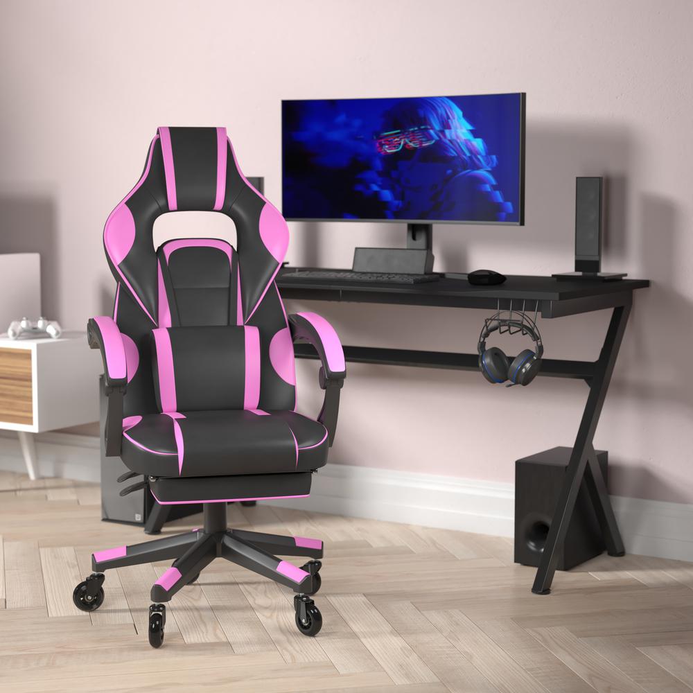 X40 Gaming Chair Racing Computer Chair - Black/Purple. Picture 1