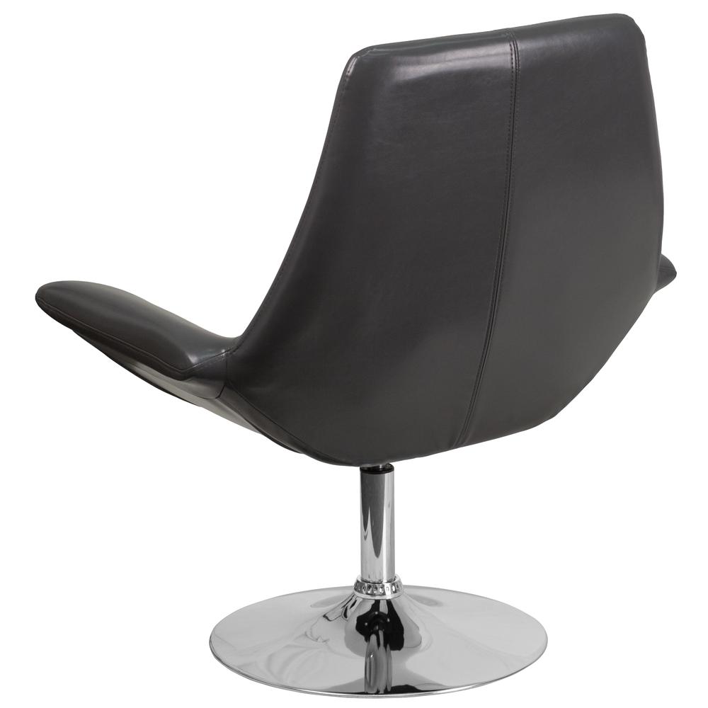 HERCULES Sabrina Series Gray LeatherSoft Side Reception Chair. Picture 2