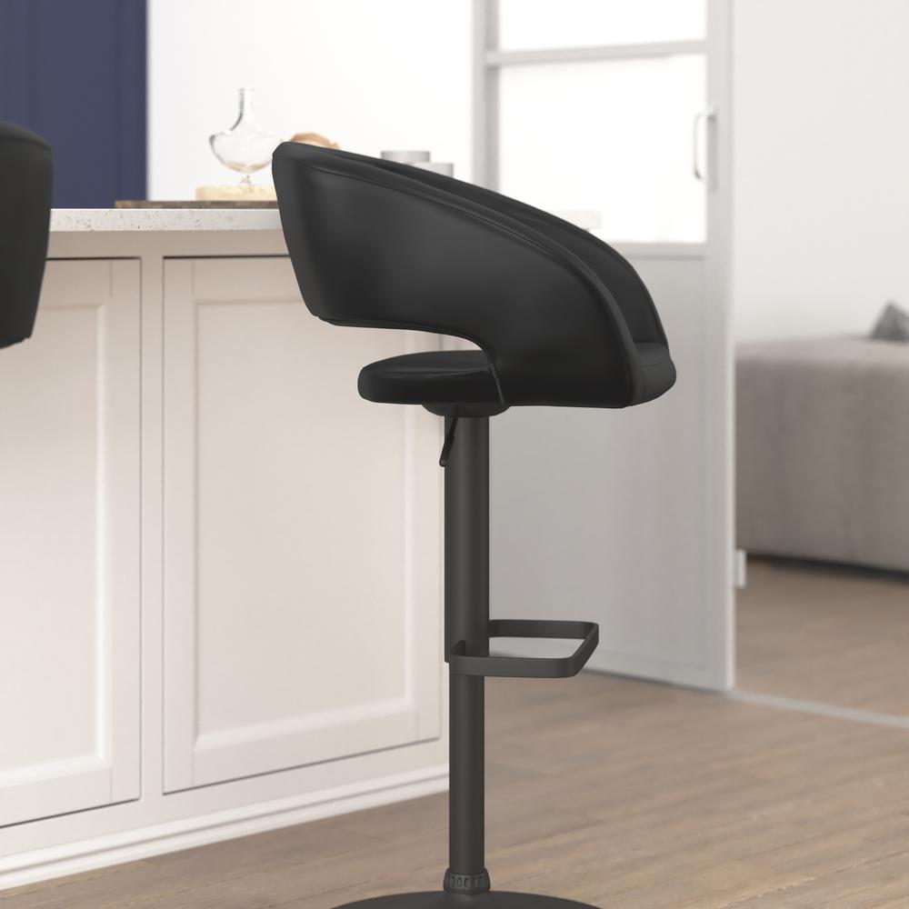 Contemporary Adjustable Swivel Bar Stool. Picture 9