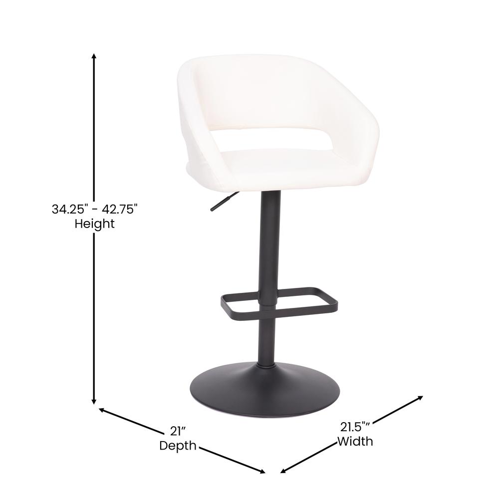 Contemporary Adjustable Swivel Bar Stool. Picture 8