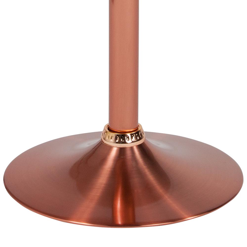 Adjustable Height Retro Barstool in Rose Gold Finish. Picture 6