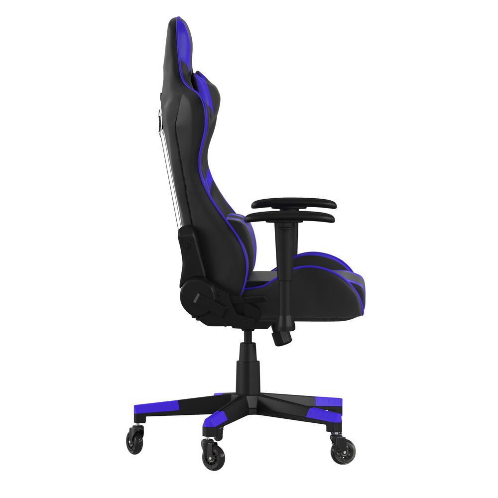 X20 Gaming Chair Racing Office Computer Chair with Back in Blue. Picture 8