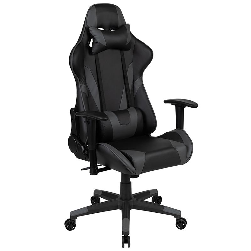 X20 Gaming Chair Racing Office Computer Swivel Chair with Back in Gray. Picture 2