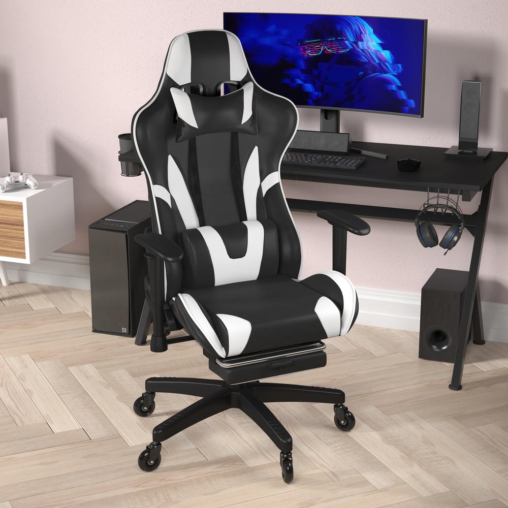 X30 Gaming Chair Racing Computer Chair with Back, Slide-Out Footrest,. Picture 6