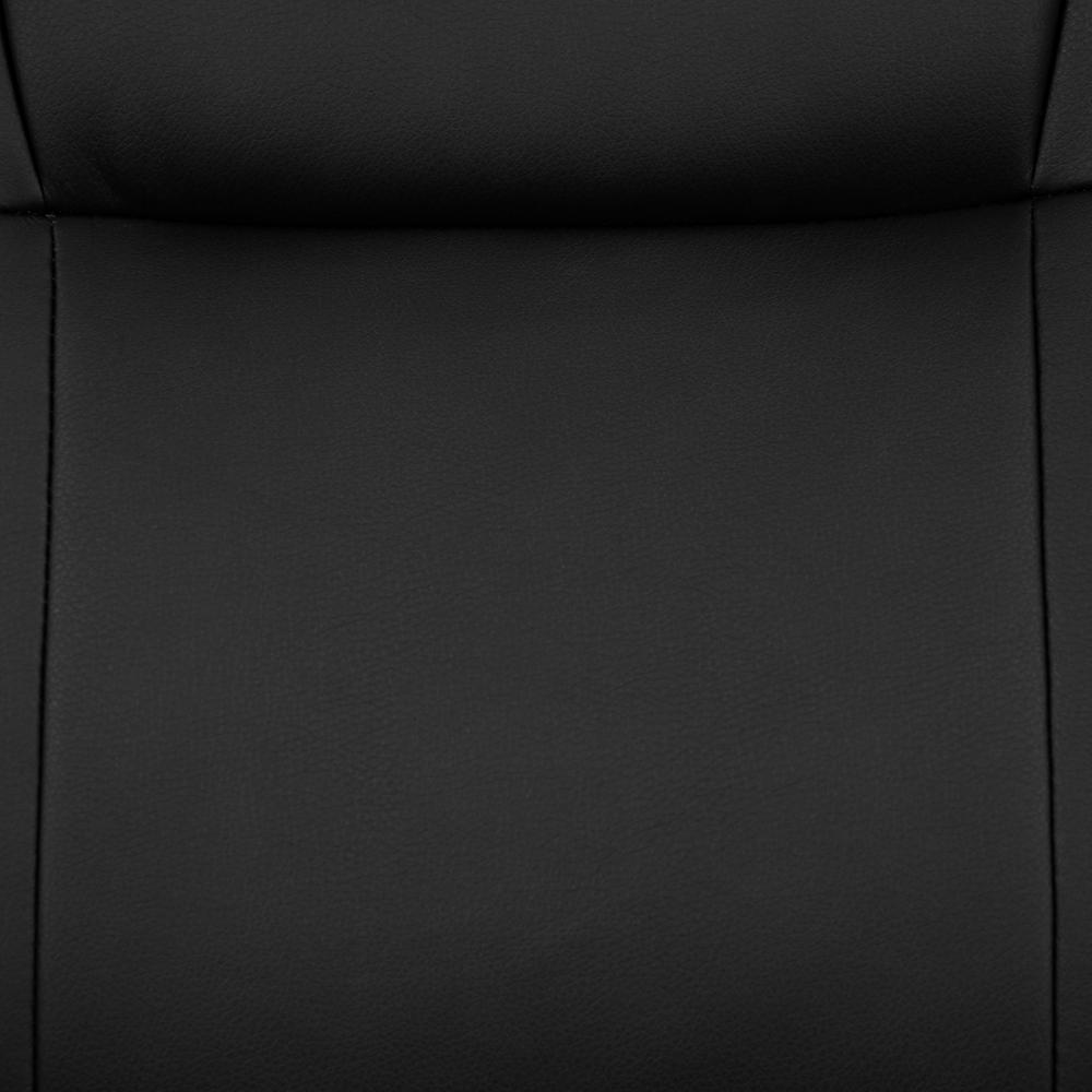 Flash Fundamentals Mid-Back Black LeatherSoft-Padded Task Office Chair with Arms, BIFMA Certified. Picture 13