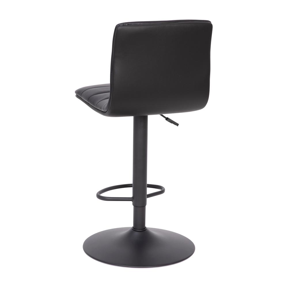 Contemporary Adjustable Height Stool with Pedestal Base. Picture 1