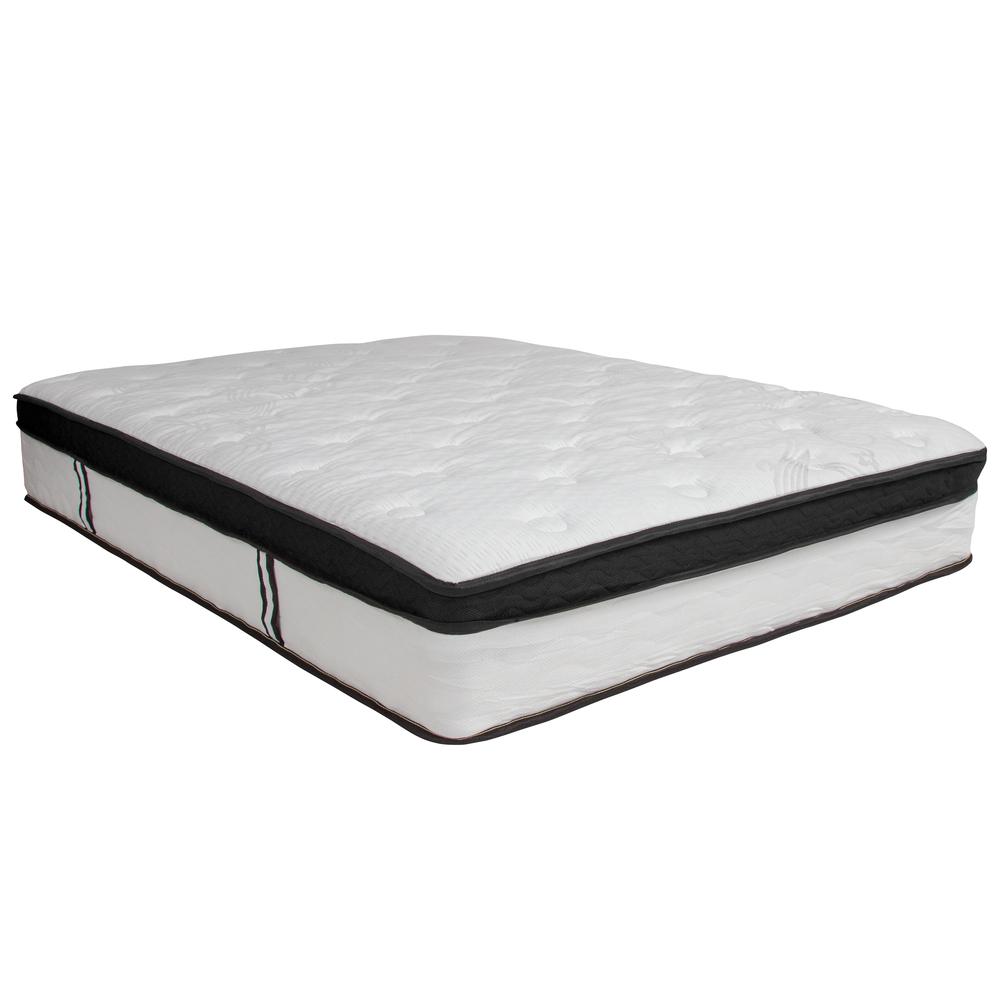 Capri Comfortable Sleep 12 Inch CertiPUR-US Certified Memory Foam & Pocket Spring Mattress, Full Mattress in a Box. Picture 1