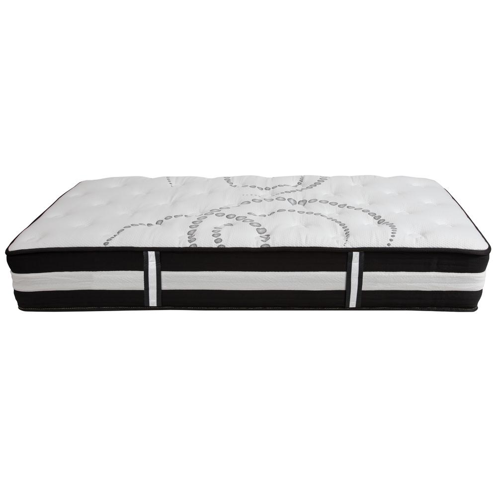 12 Inch CertiPUR-US Certified Hybrid Pocket Spring Mattress, Twin Mattress in a Box. Picture 4