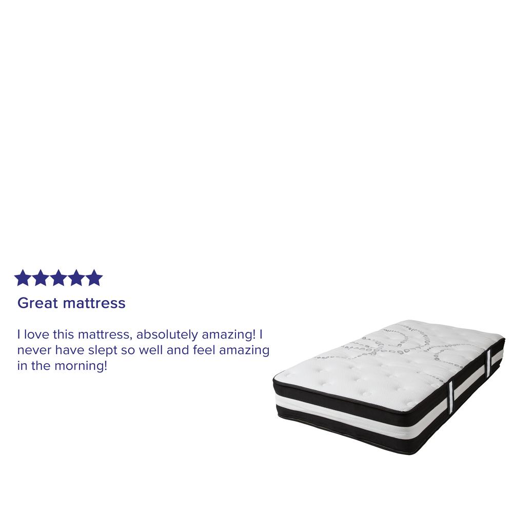 12 Inch CertiPUR-US Certified Hybrid Pocket Spring Mattress, Twin Mattress in a Box. Picture 15