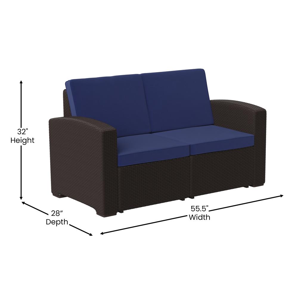 Contemporary Outdoor Loveseat. Picture 8