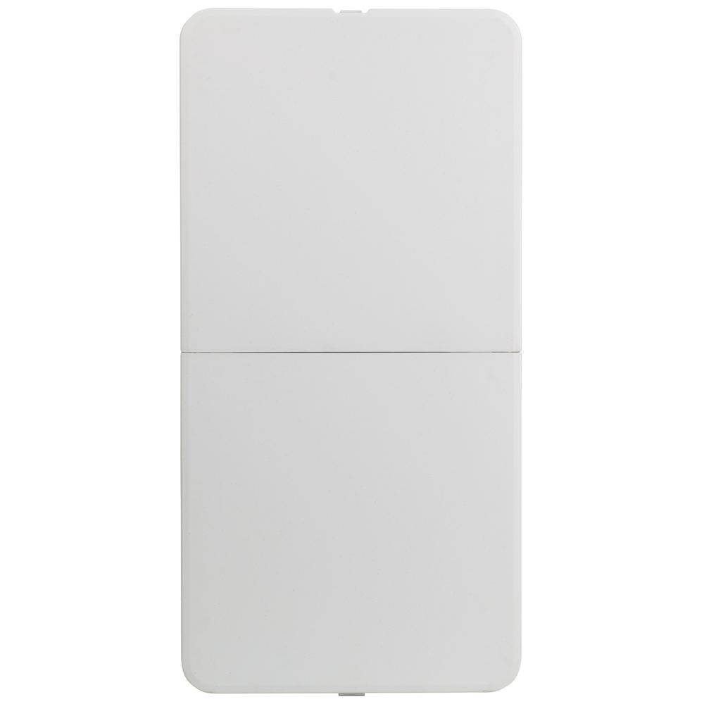 4-Foot Height Adjustable Bi-Fold Granite White Plastic Folding Table. Picture 3