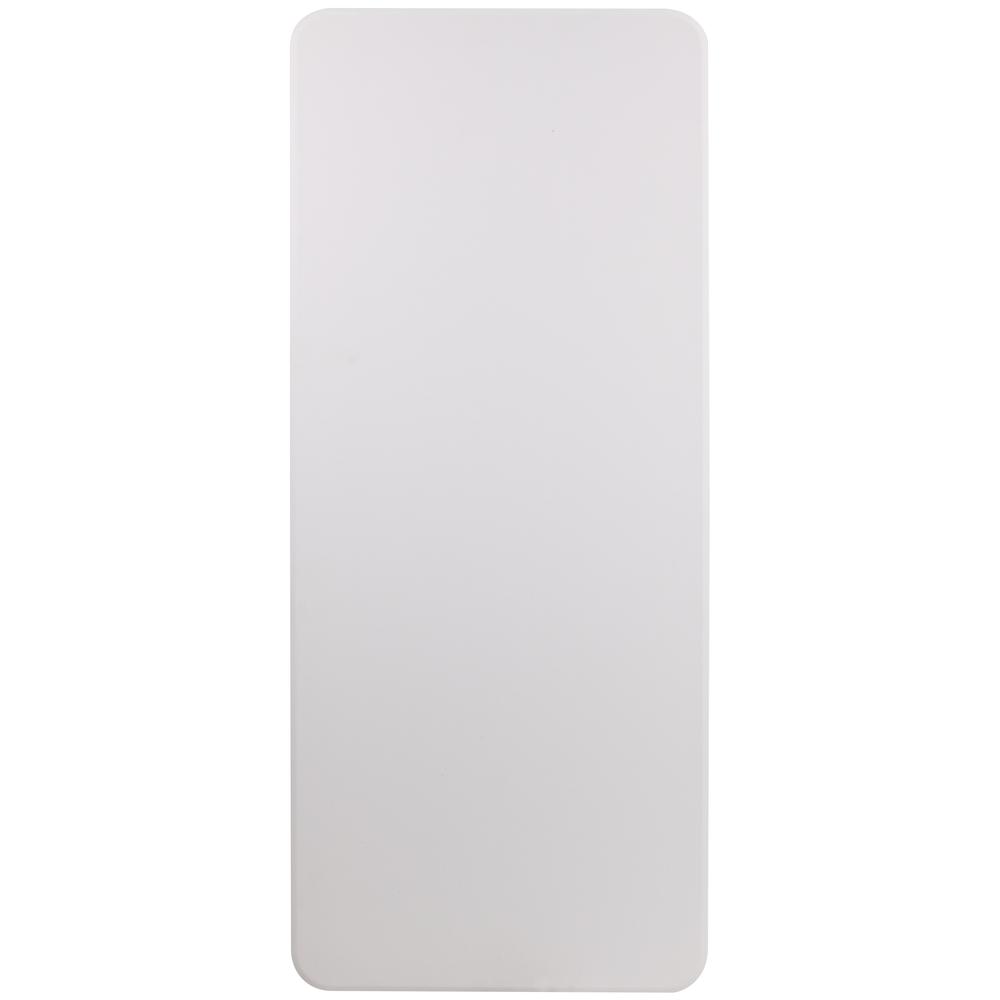 6Foot Granite White Plastic Folding Table. Picture 4