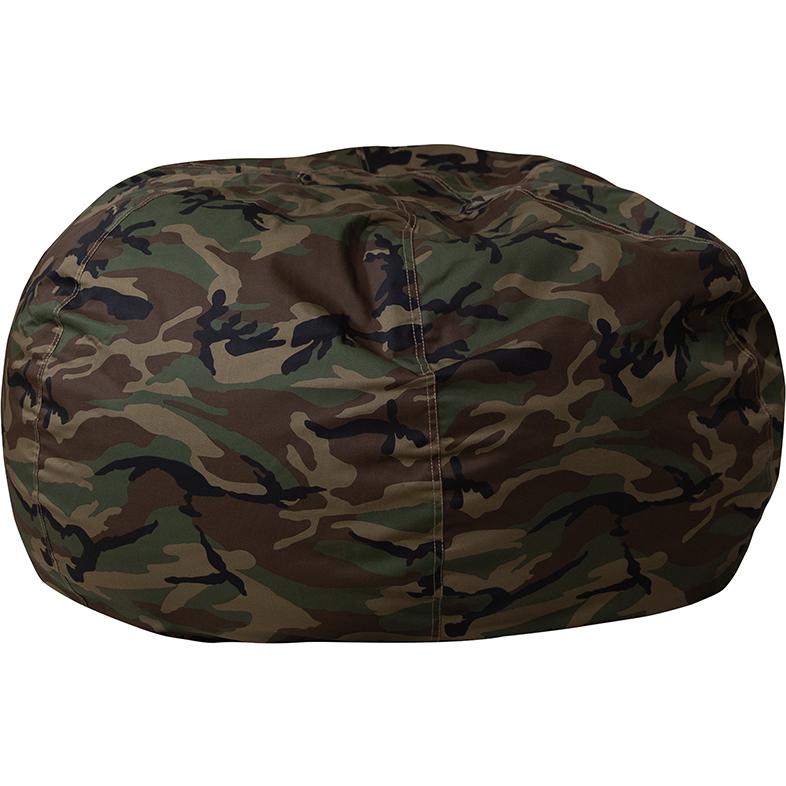 Oversized Camouflage Bean Bag Chair for Kids and Adults. Picture 3