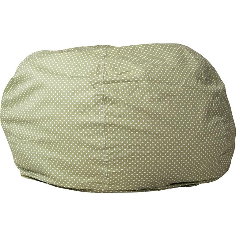 Oversized Green Dot Refillable Bean Bag Chair for All Ages. Picture 1