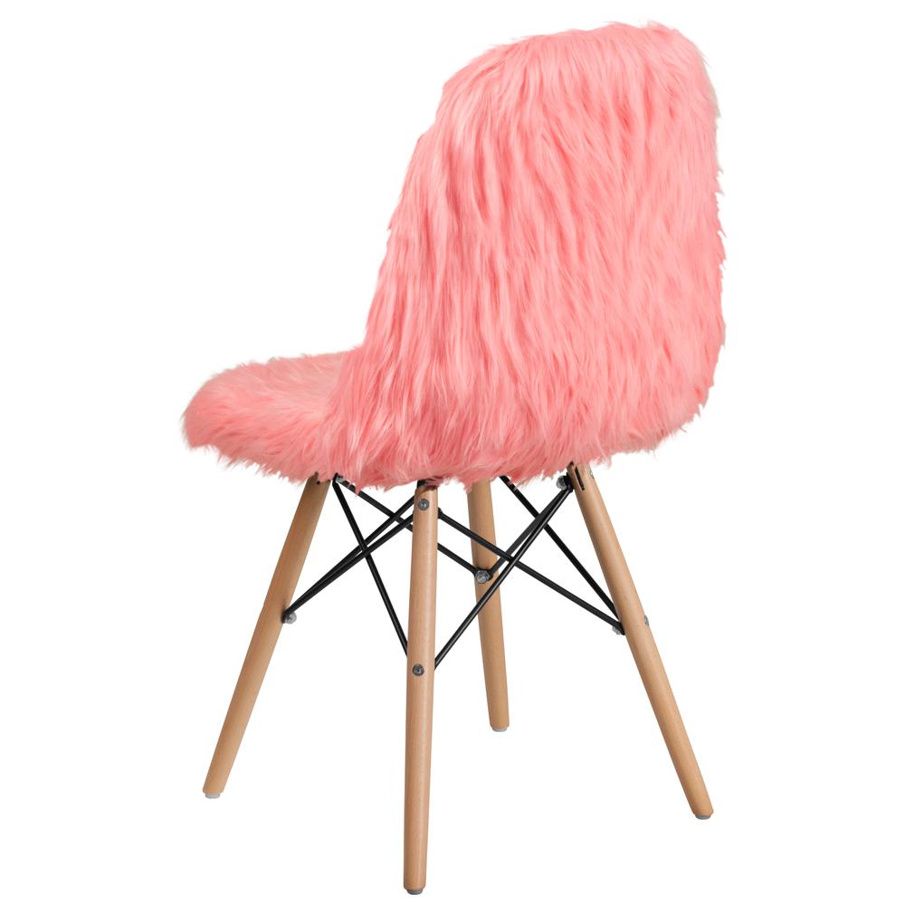 Shaggy Dog Hermosa Pink Accent Chair. Picture 4