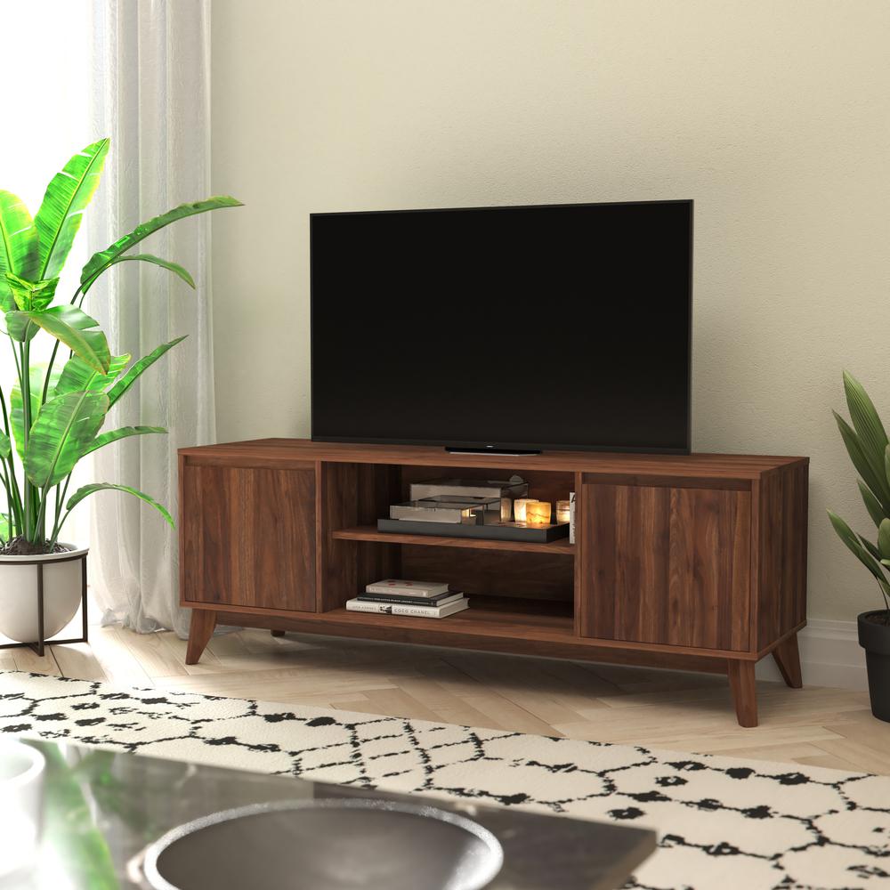 TV Stand in Walnut for up to 64 in TV's - 60 in Media Center. Picture 1