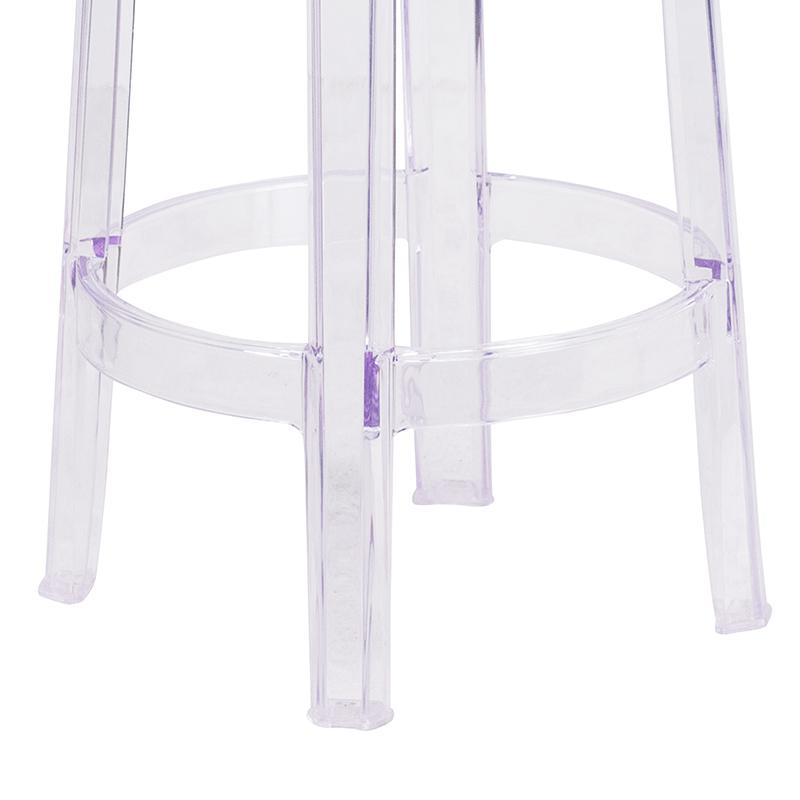 25.75'' High Transparent Counter Height Stool. Picture 7