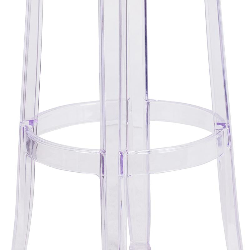 29.75'' High Transparent Barstool. Picture 3
