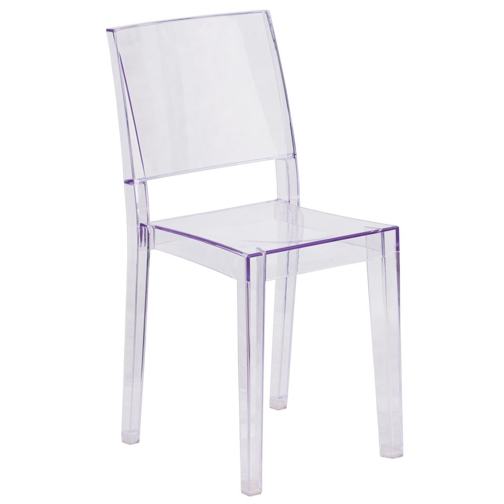 Transparent Stacking Side Chair. Picture 1