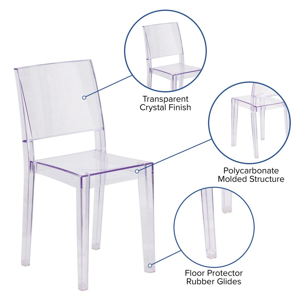 Transparent Stacking Side Chair. Picture 6