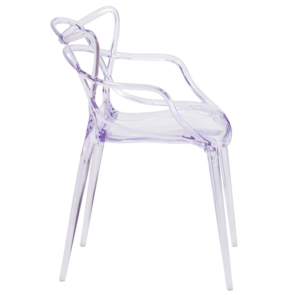 Nesting Series Transparent Stacking Side Chair. Picture 2