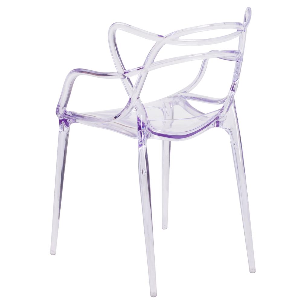 Nesting Series Transparent Stacking Side Chair. Picture 3