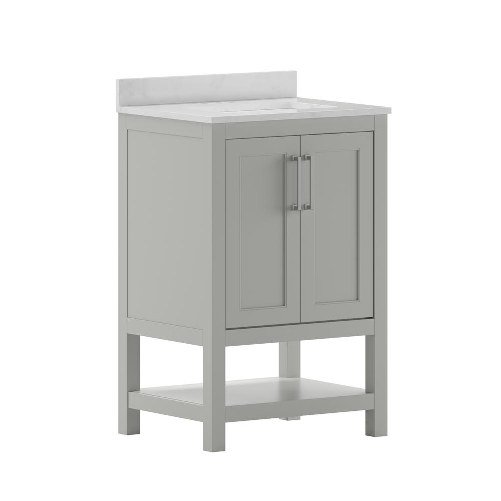 24 Inch Contemporary Bathroom Vanity with Sink Combo. Picture 5
