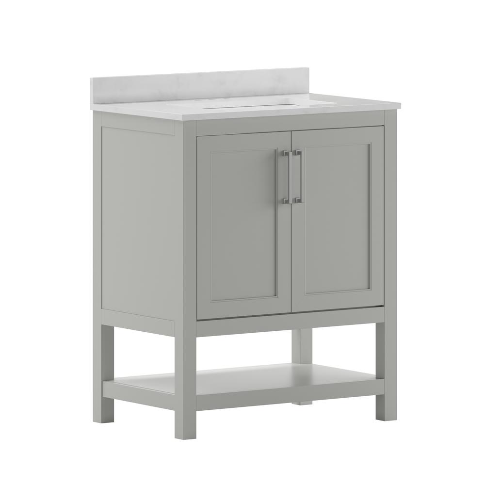 30 Inch Contemporary Bathroom Vanity with Sink Combo. Picture 3