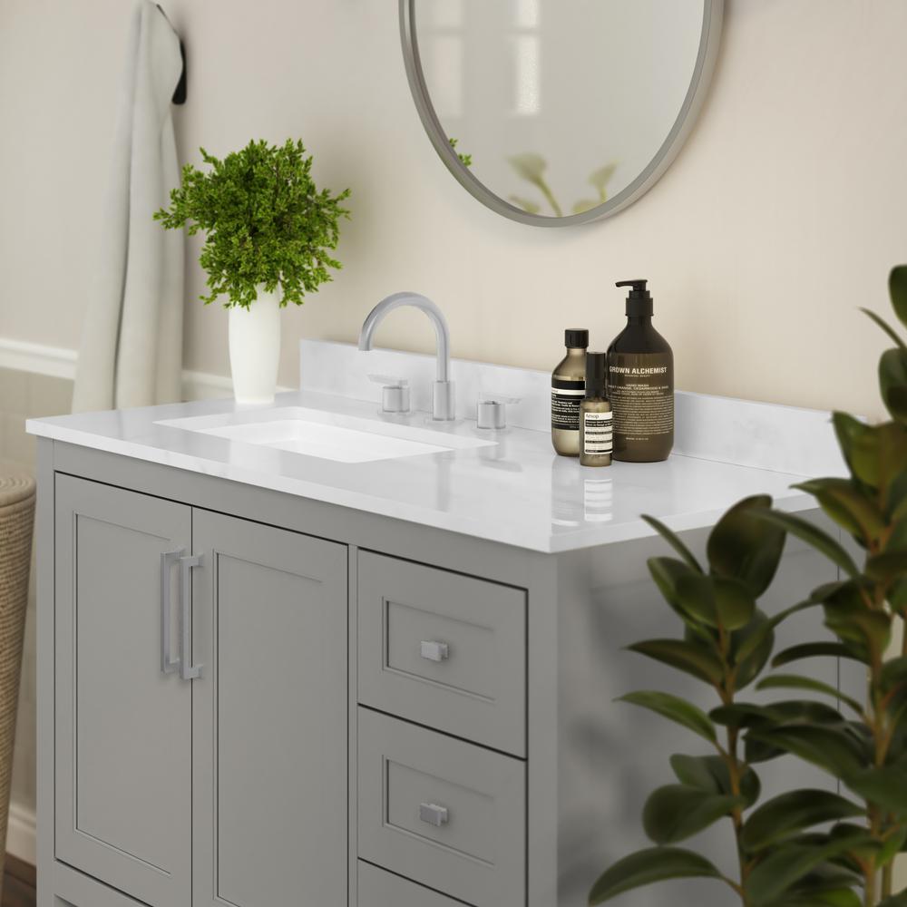 42 Inch Contemporary Bathroom Vanity with Storage Drawers and Sink Combo. Picture 8