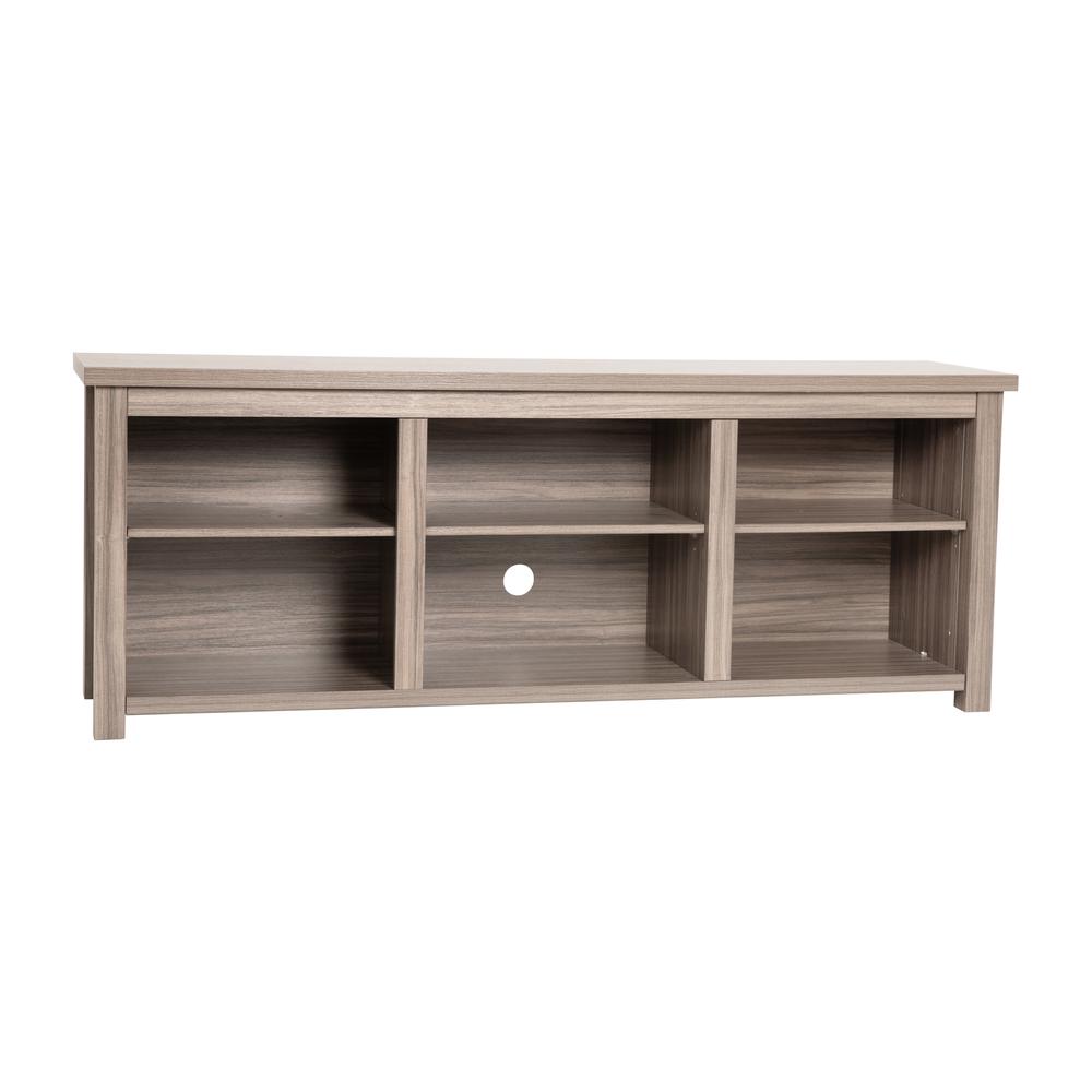 Farmhouse TV Stand up to 80" TVs - 65" Engineered Wood in Gray Wash Oak Finish. Picture 1