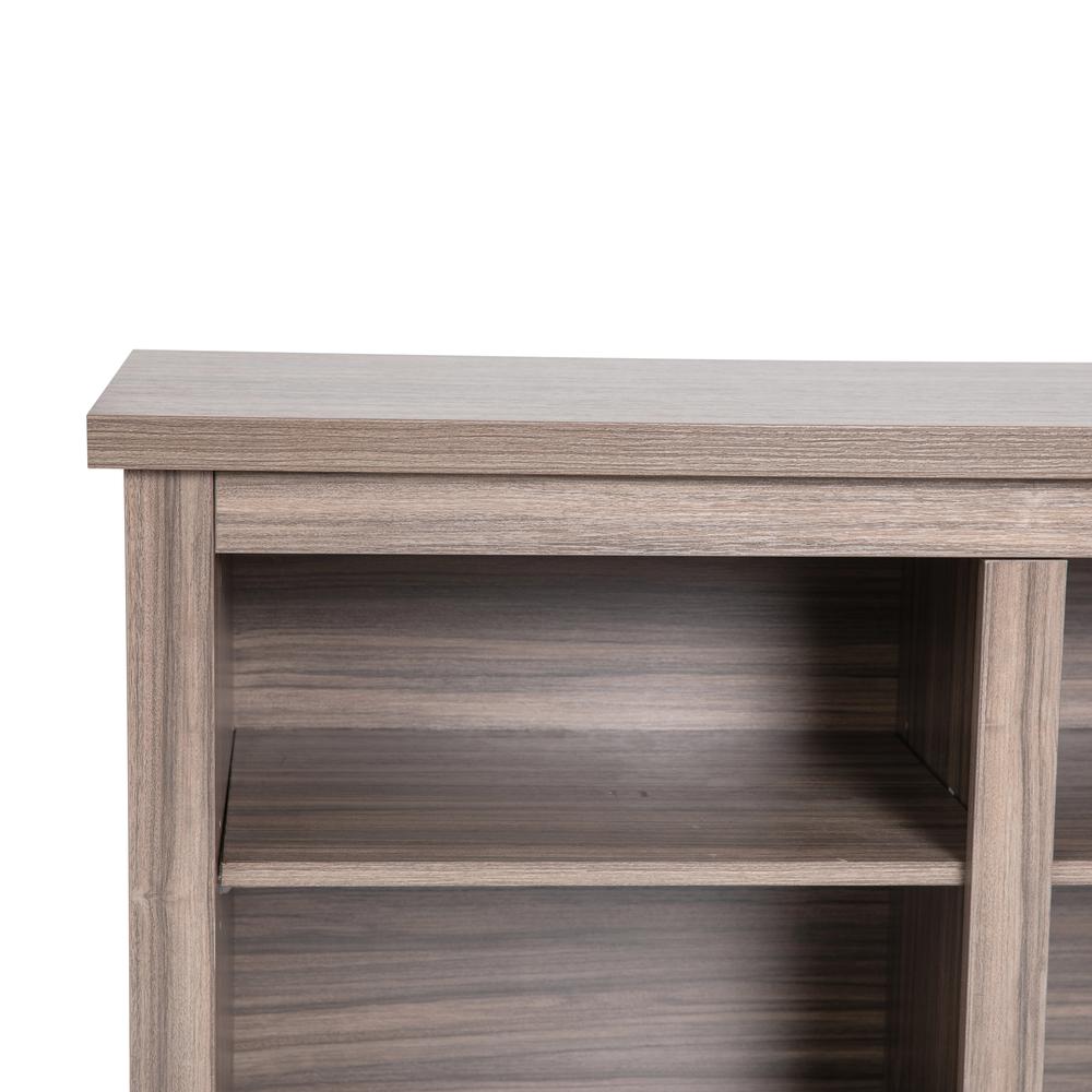 Farmhouse TV Stand up to 80" TVs - 65" Engineered Wood in Gray Wash Oak Finish. Picture 7